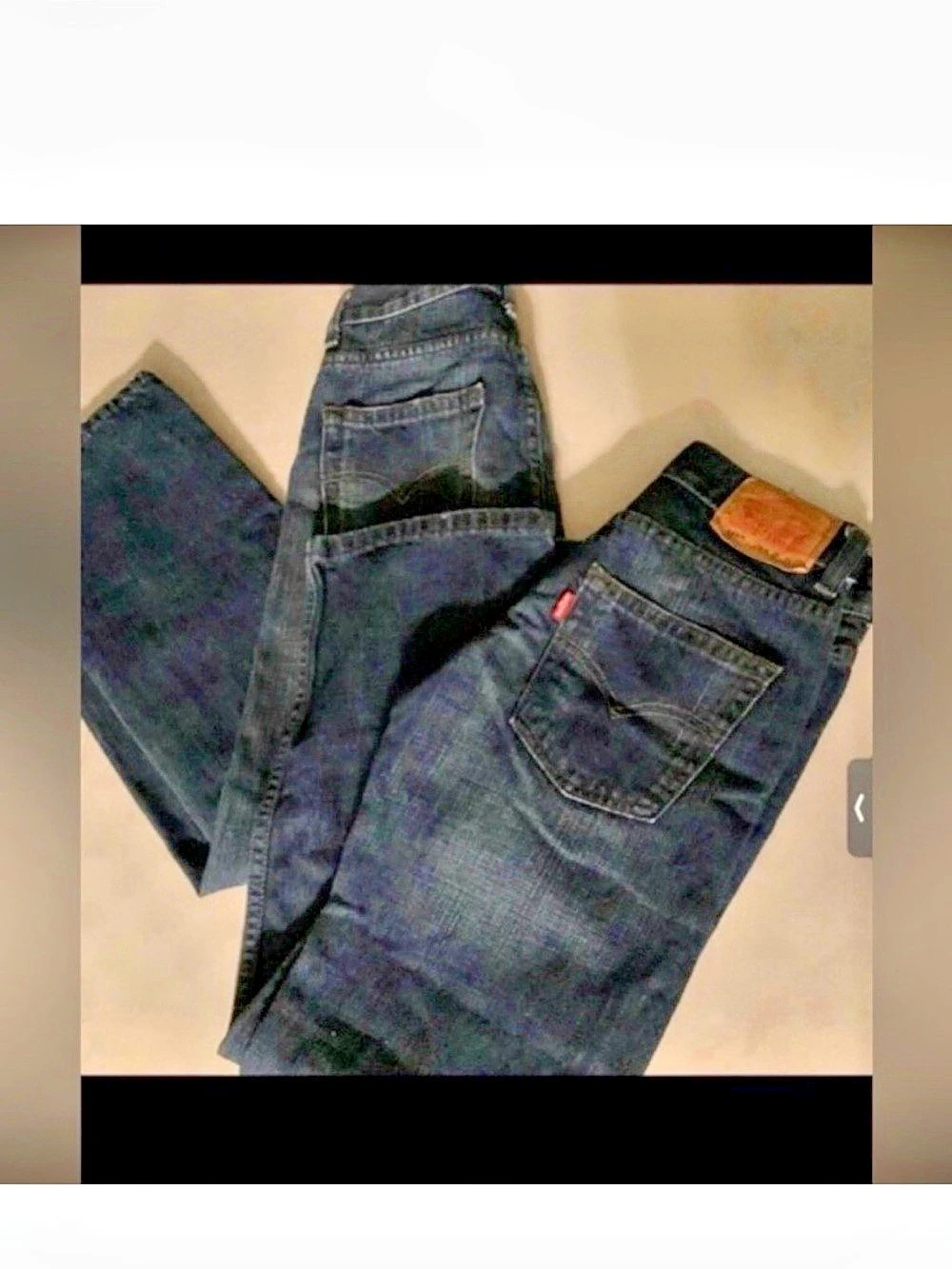Boys SIZE 10 SLIM LEVIS 569 Jeans 23” x 25”
2 Pairs